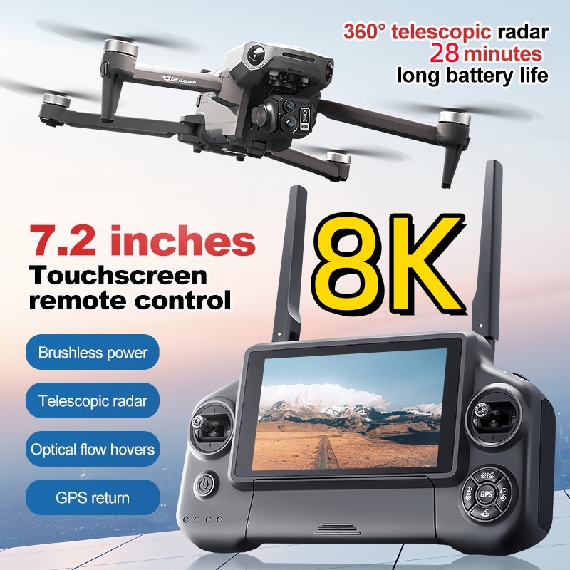 Drone Rc Folding - Dron RC con Control Remoto FPV,