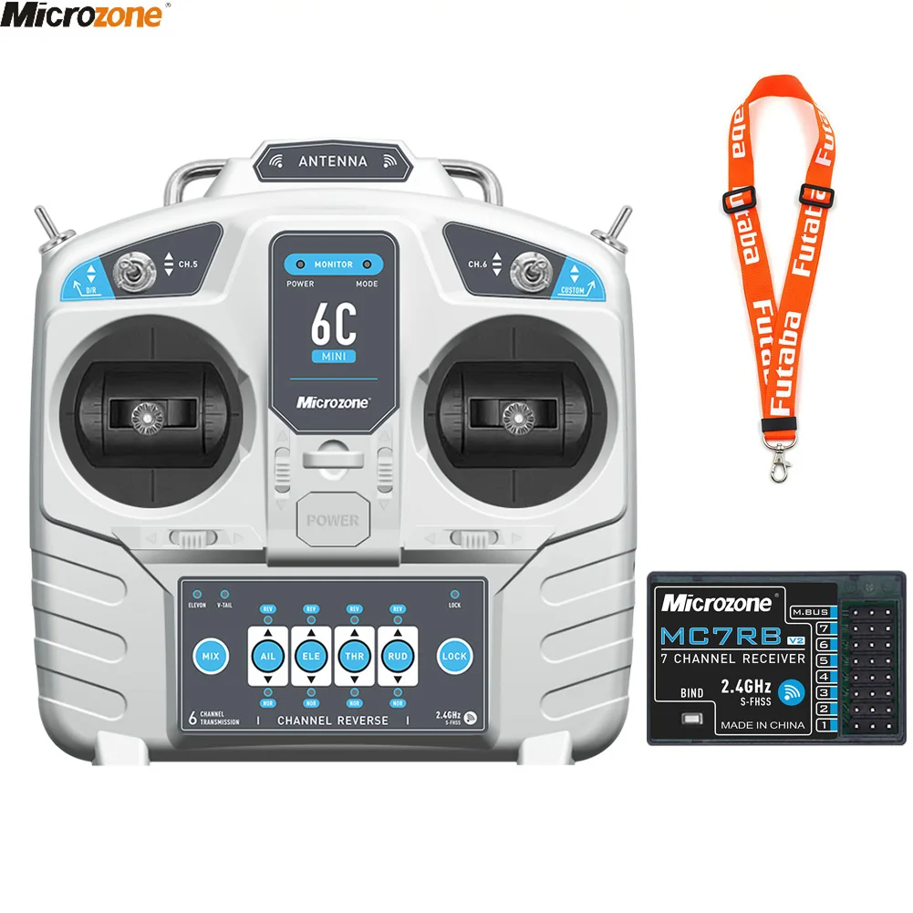 Drone Rc Receiver And Transmitter - MicroZone-controlador transmisor MC6C Mini V2, 2,4G,