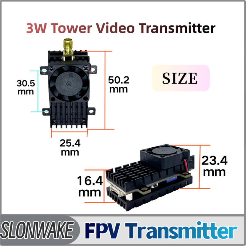 Drone Rc Receiver And Transmitter - SLONWAKE 5,8G 3000mW simulación VTX FPV