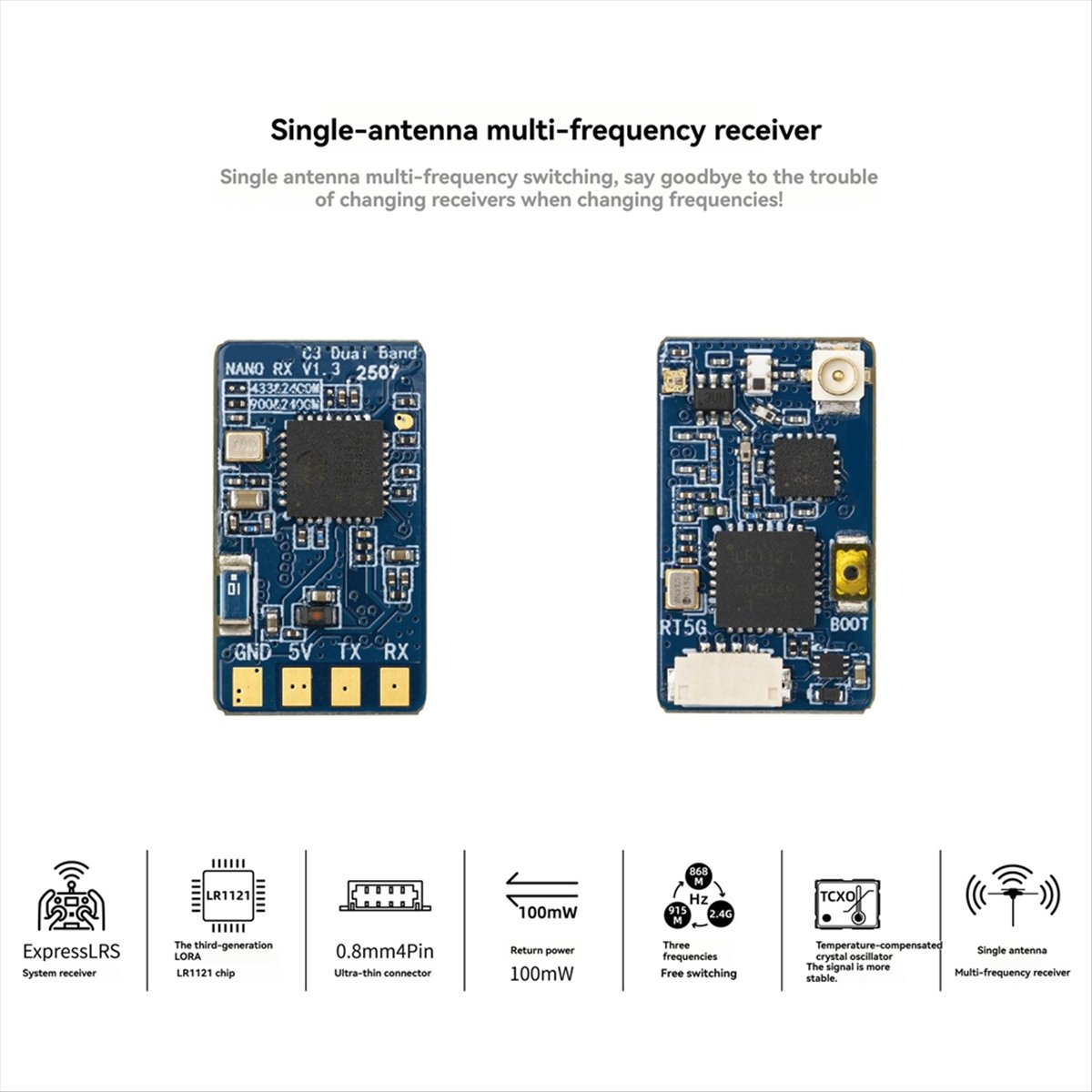 Drone Rc Frequency - Nuevo Receptor Nano ELRS de Doble