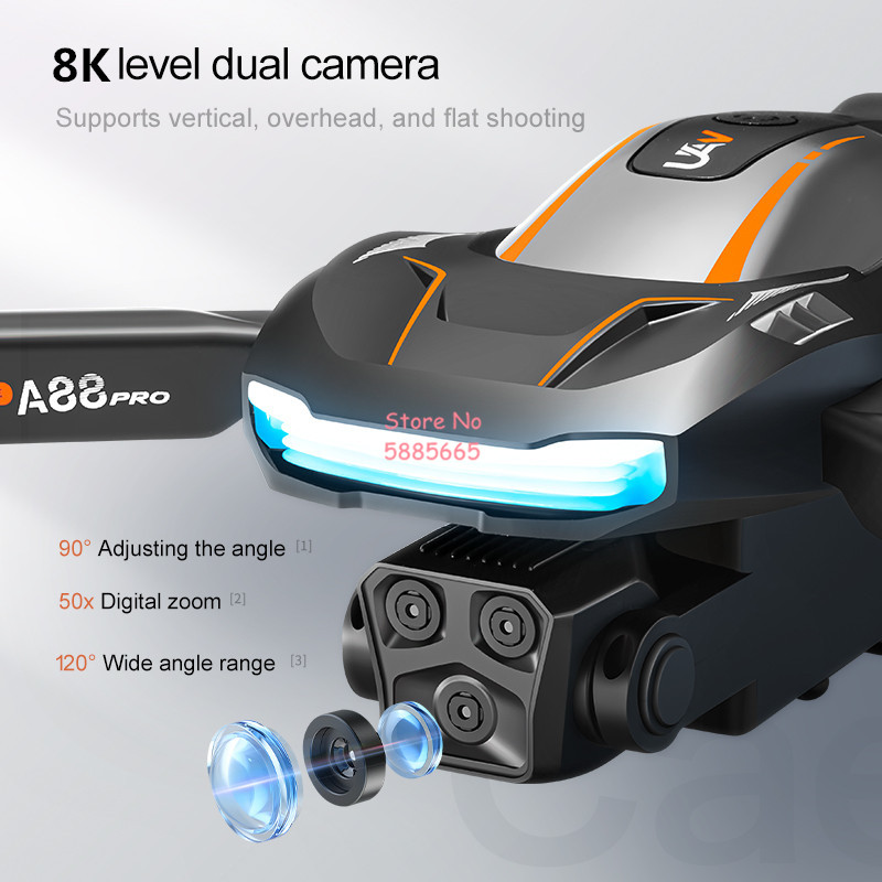 Fotografía aérea 8K posicionam - Drone Rc Folding reseña y precio