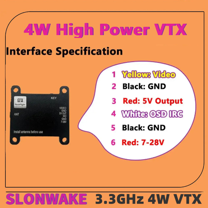 Transmisor de Video VTX SLONWA - Drone Rc Receiver And Transmitter reseña y precio