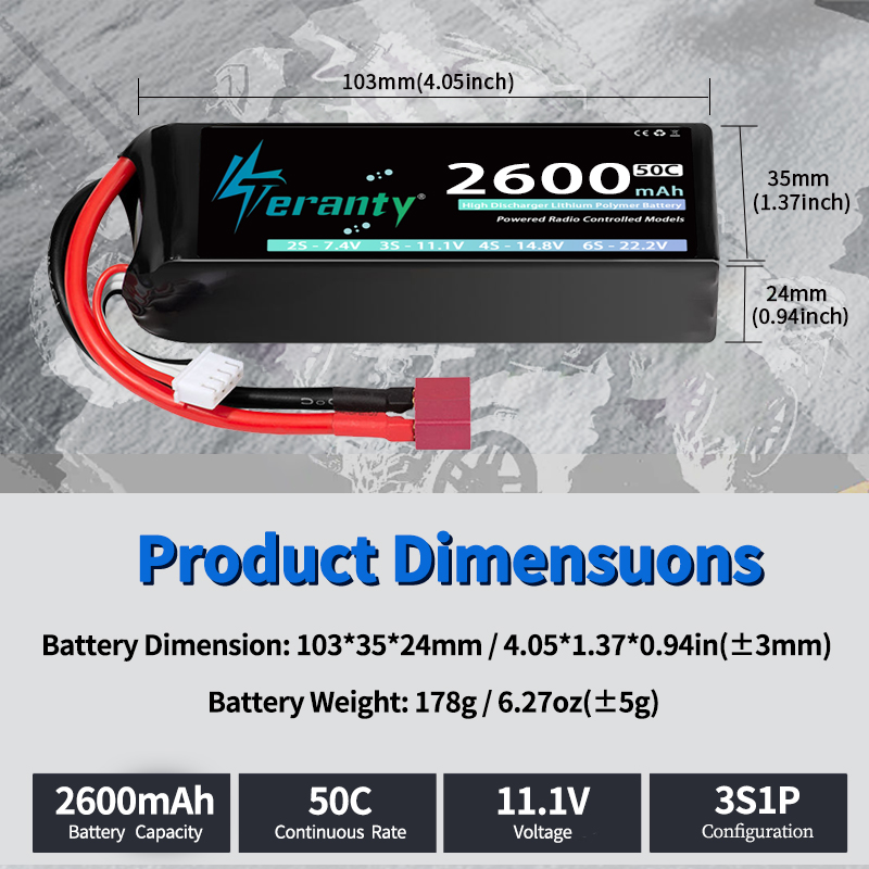 Batería Lipo TERANTY 3S 2200/2 - Drone Rc Board reseña y precio