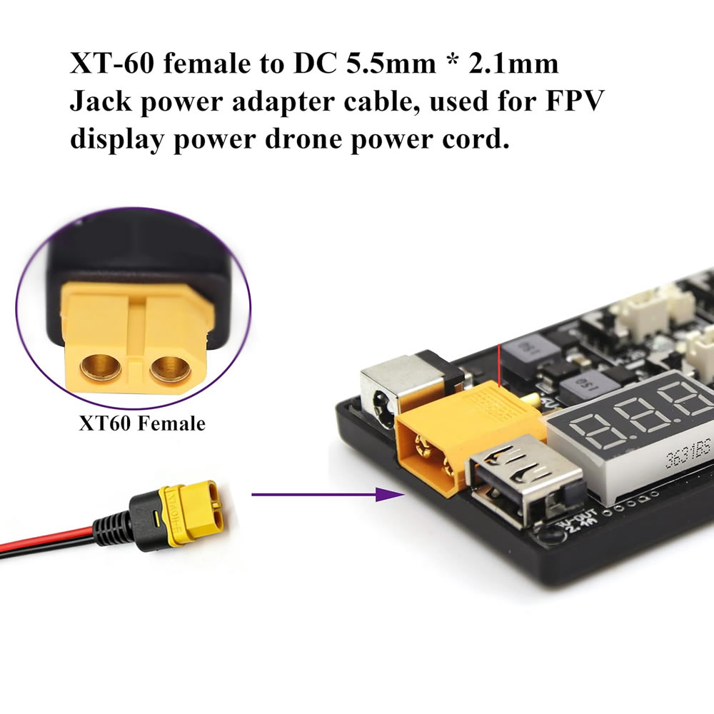 Cable Adaptador de Carga XT60  - Drone Rc Car Hybrid reseña y precio