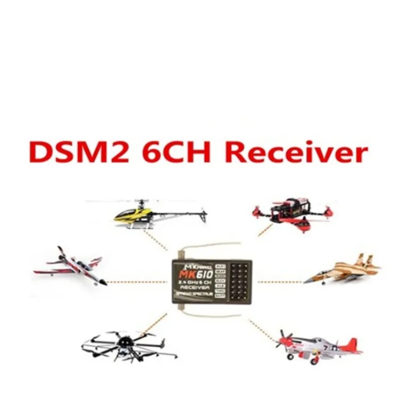 Receptor DSM2 MK610 AR6100 2,4 - Drone Rc Receiver And Transmitter reseña y precio
