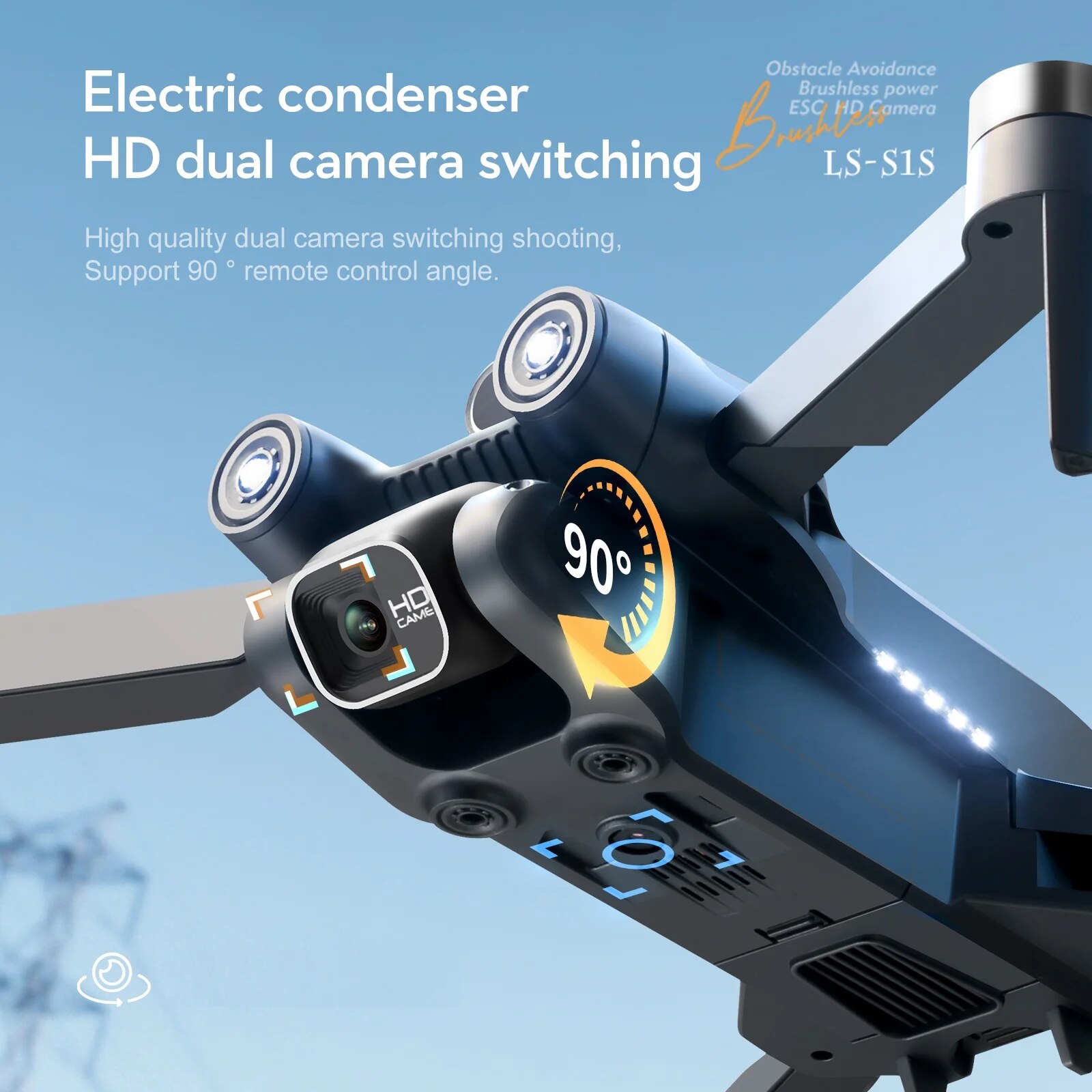 Dron plegable S1S, 5G, Wifi, 4 - Drone S1S Rc Quadcopter reseña y precio