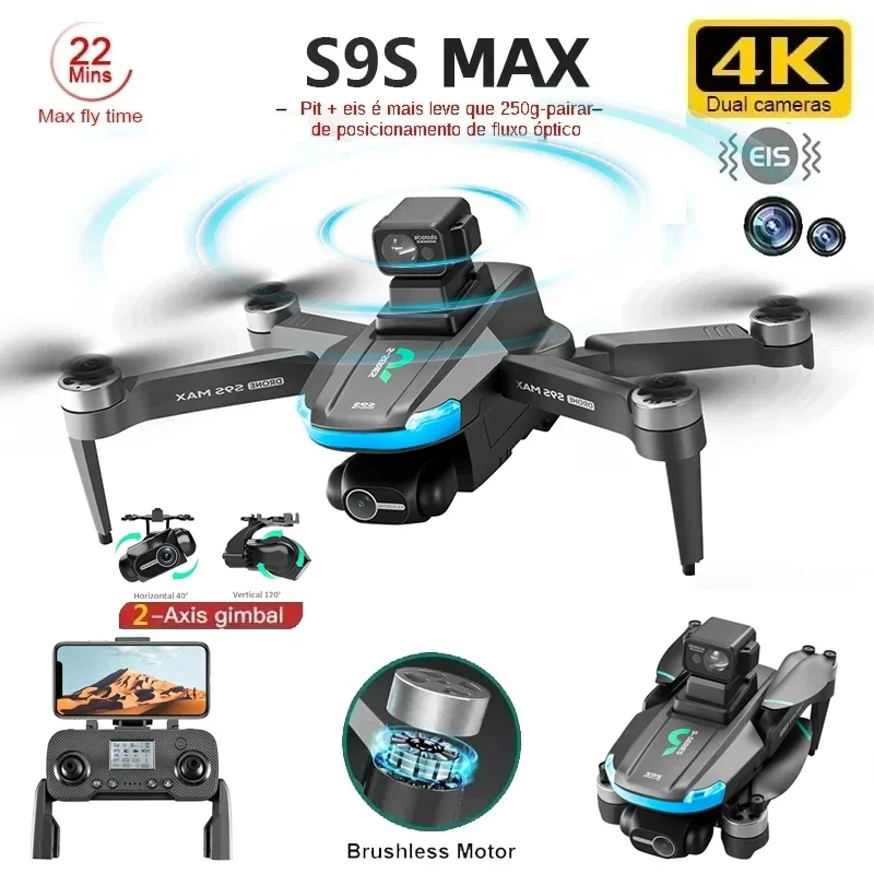 Nuevo S9S MAX MINI Drone 4K 2  - Drone Rc Receiver And Transmitter reseña y precio