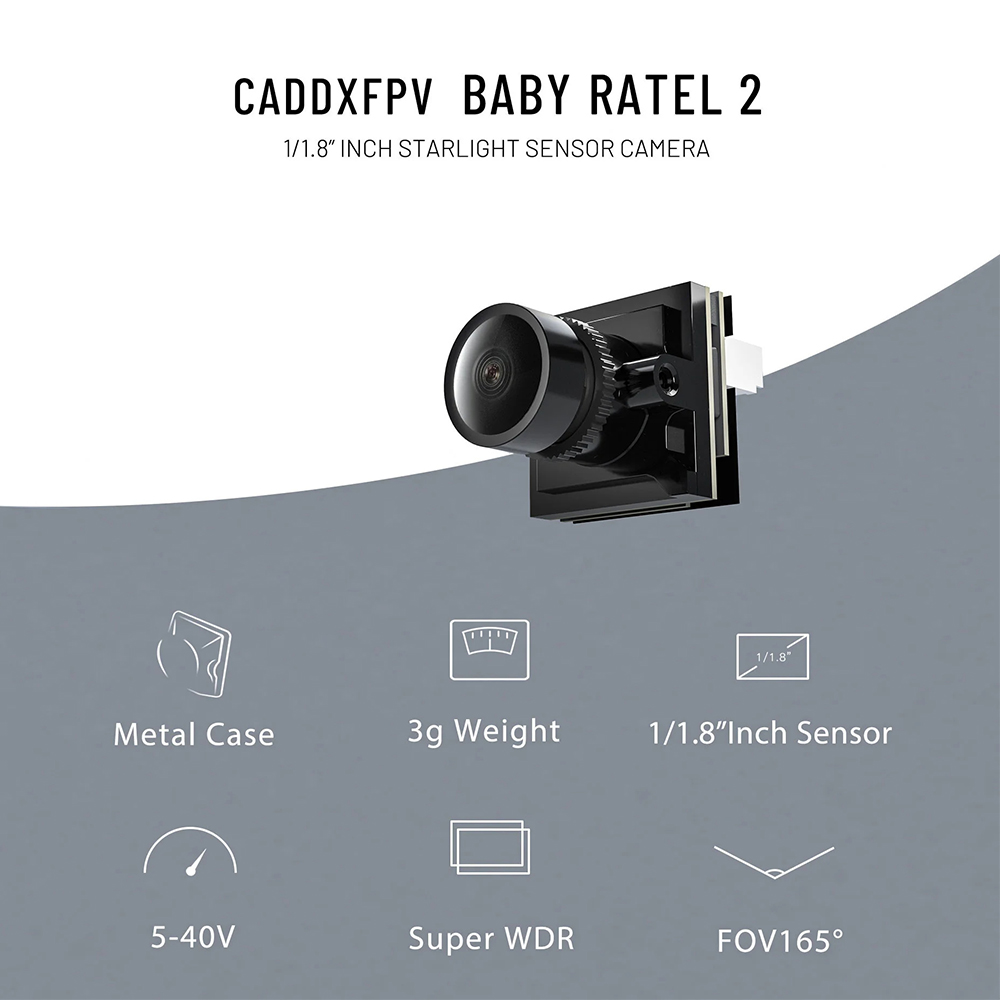 CADDX Cámara Micro FPV Ratel 2 - Drone Rc With Camera reseña y precio
