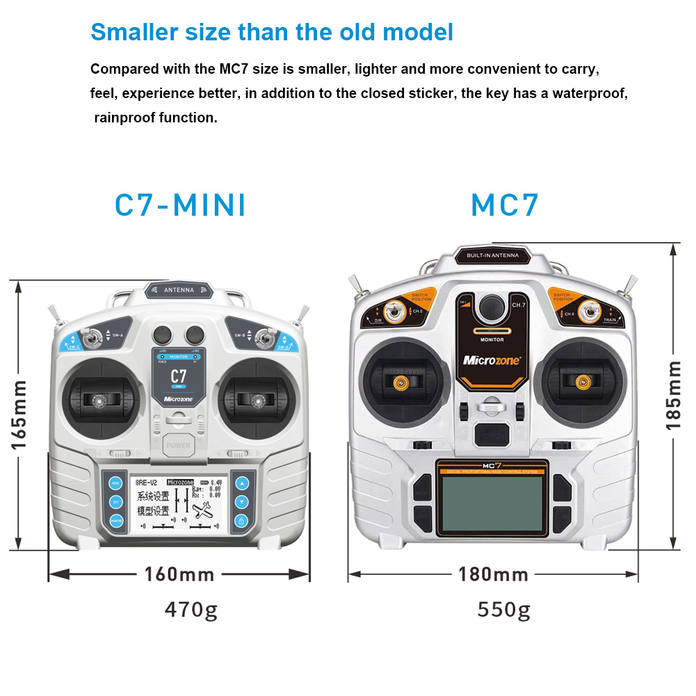 Controlador MicroZone MC7 MINI - Drone Rc Receiver And Transmitter reseña y precio