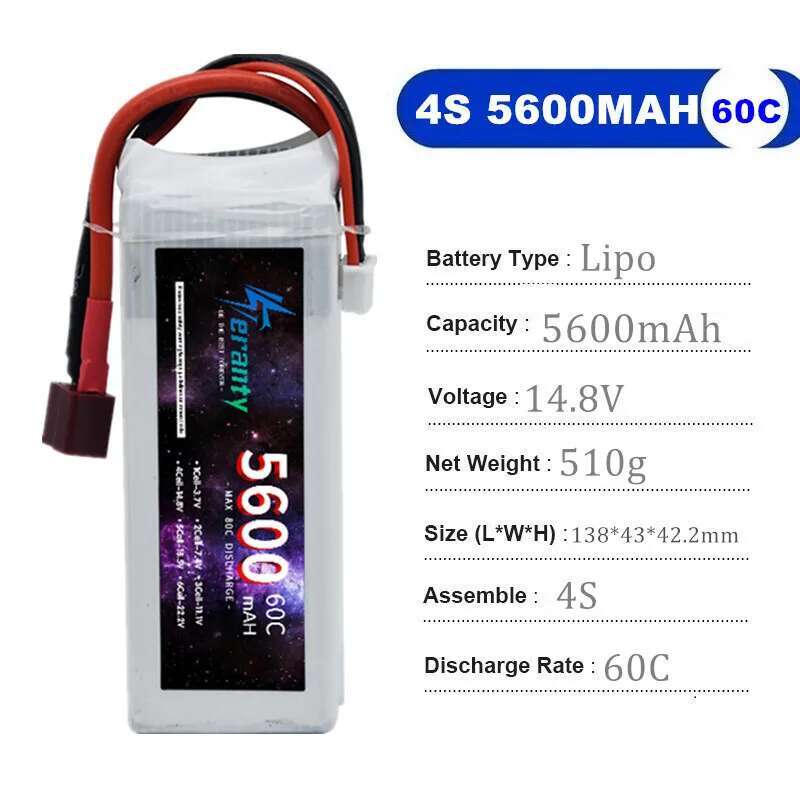 TERANTY 5600MAH 60C 2S 3S 4S 6 - Rc Drift Car Kit reseña y precio