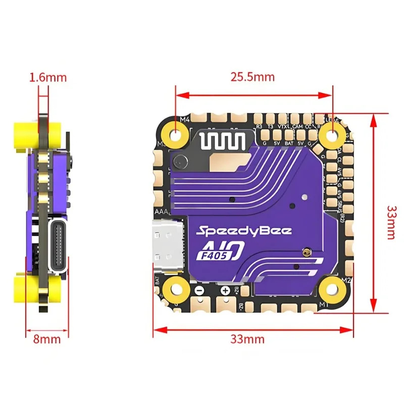 Controlador de Vuelo SpeedyBee - Drone Rc Flight Controller reseña y precio