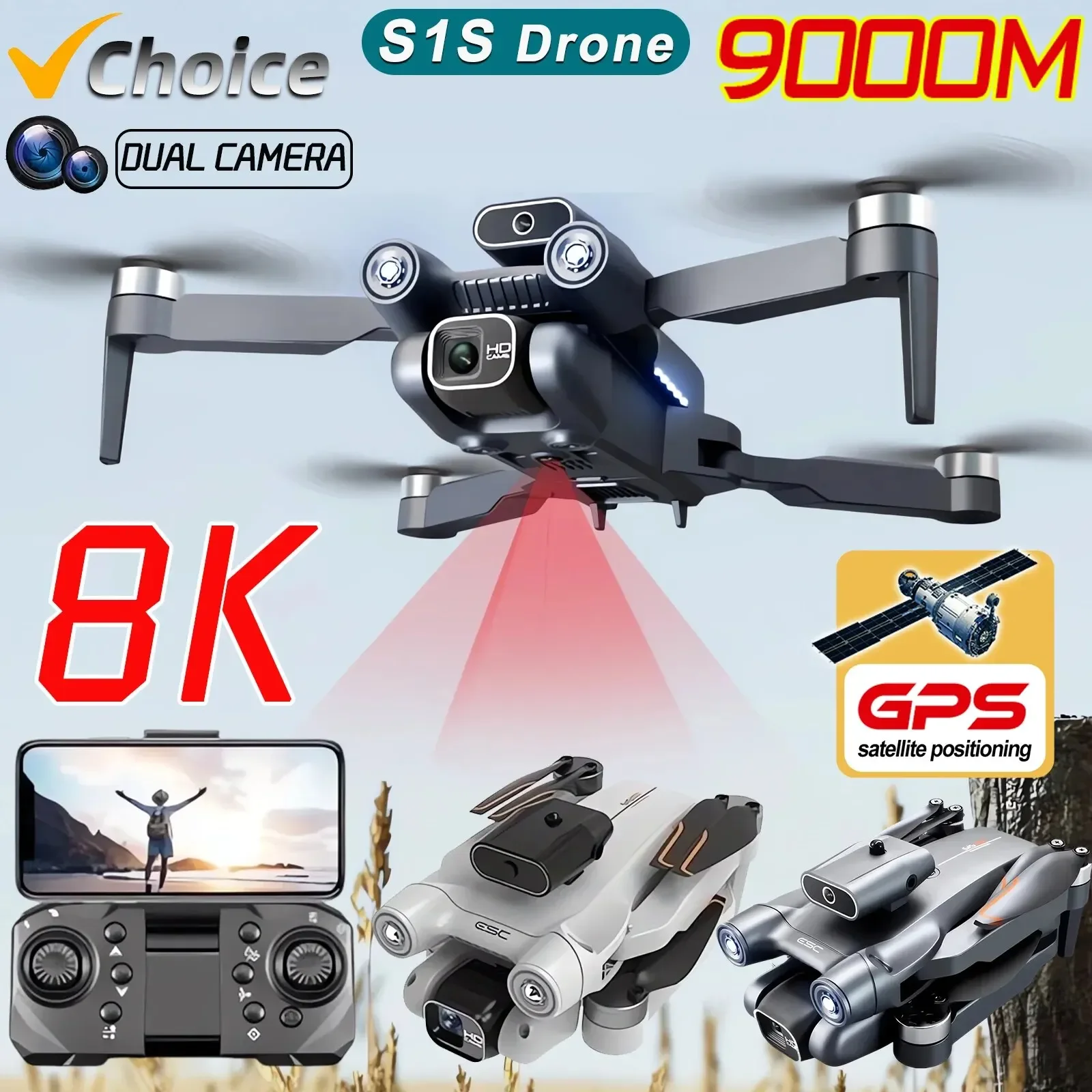 Dron S1S sin Escobillas 4k Pro - Drone S1S Rc Quadcopter reseña y precio