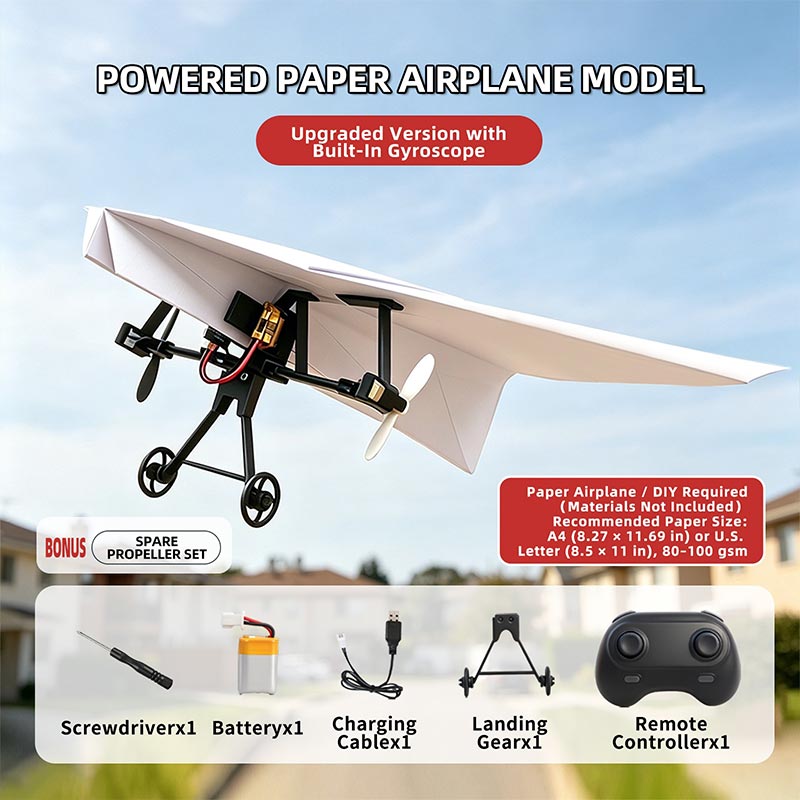 Kit de Avión de Papel RC con G - Drone Rc Jet reseña y precio