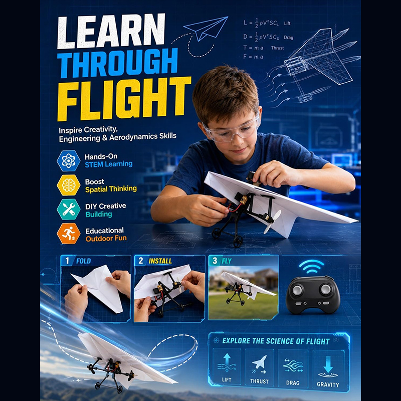Kit de Avión de Papel RC con G - Drone Rc Jet reseña y precio