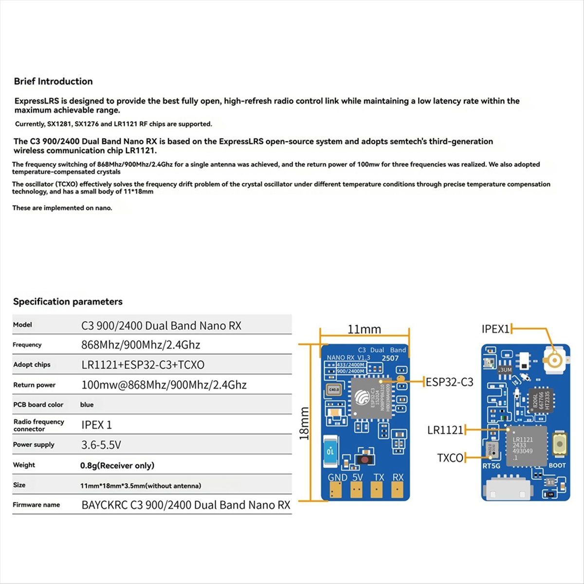 Nuevo Receptor Nano ELRS de Do - Drone Rc Frequency reseña y precio